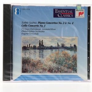 Saint-Saens: Piano Concertos No 2 & 4, Cello Concerto No 1 (CD, 1992) NEW SEALED